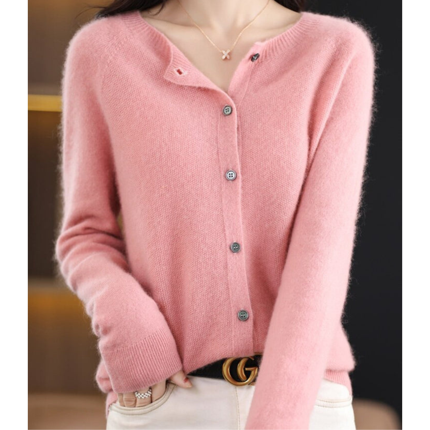 Aubry – Warm cardigan in soft cashmere