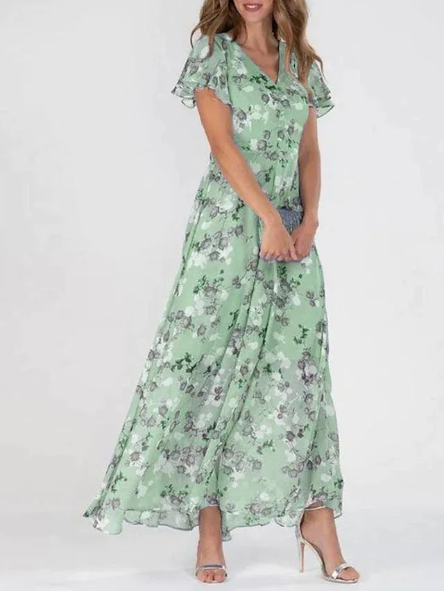 Victoria – Maxi summer dress with floral print