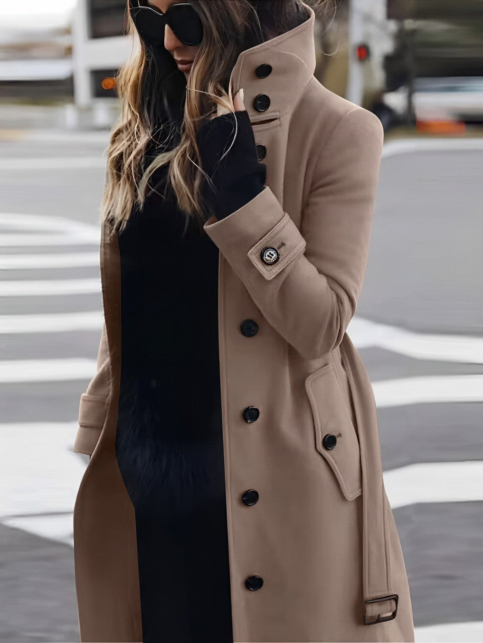 Lydia - Classic Wool Coat with Feminine Silhouette