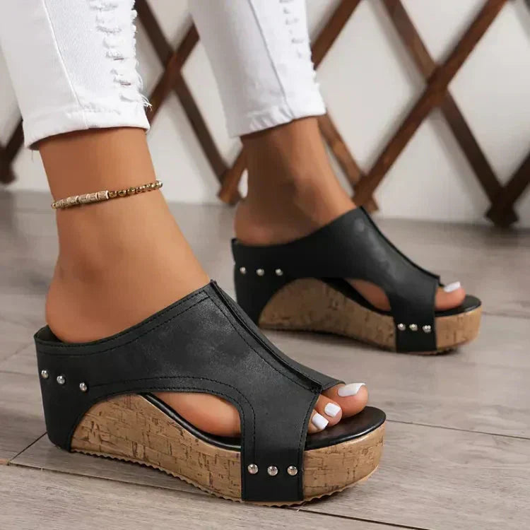 Luna - Orthopedic sandals with platform and modern style