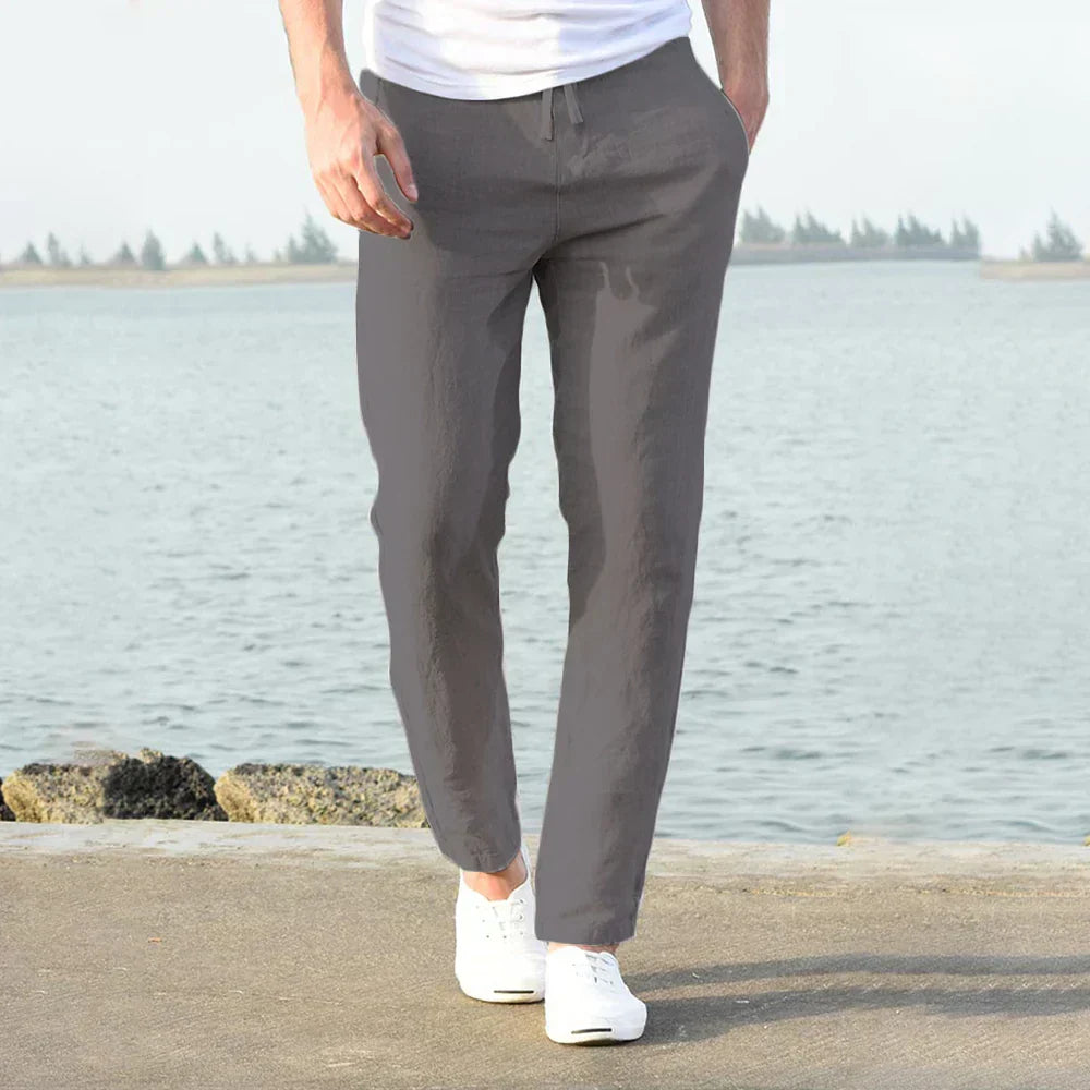Aurelius - Light Cotton and Linen Pants for Men