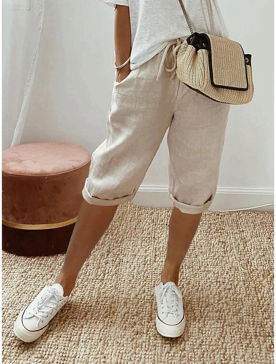 SOFIA - A stylish linen pants for women for summer
