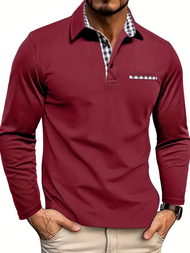 Wilfredo - Lightweight Long-Sleeve Summer Polo Shirt for Men