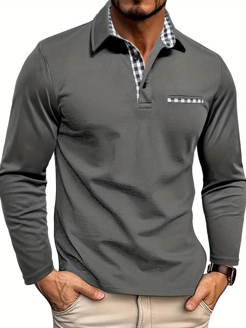 Wilfredo - Lightweight Long-Sleeve Summer Polo Shirt for Men