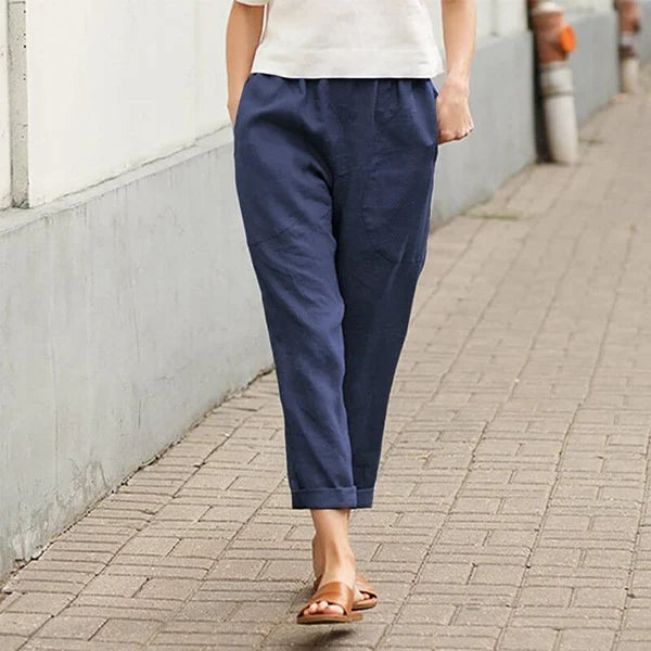 Ember - Wide Linen and Cotton Pants