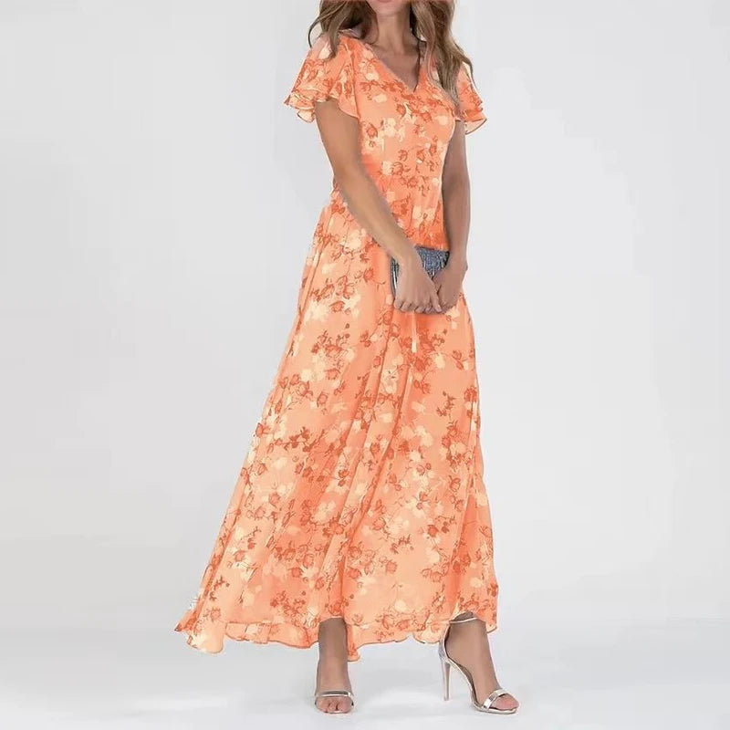 Victoria – Maxi summer dress with floral print