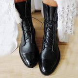 Harper - Elegant ankle boots with refined heel
