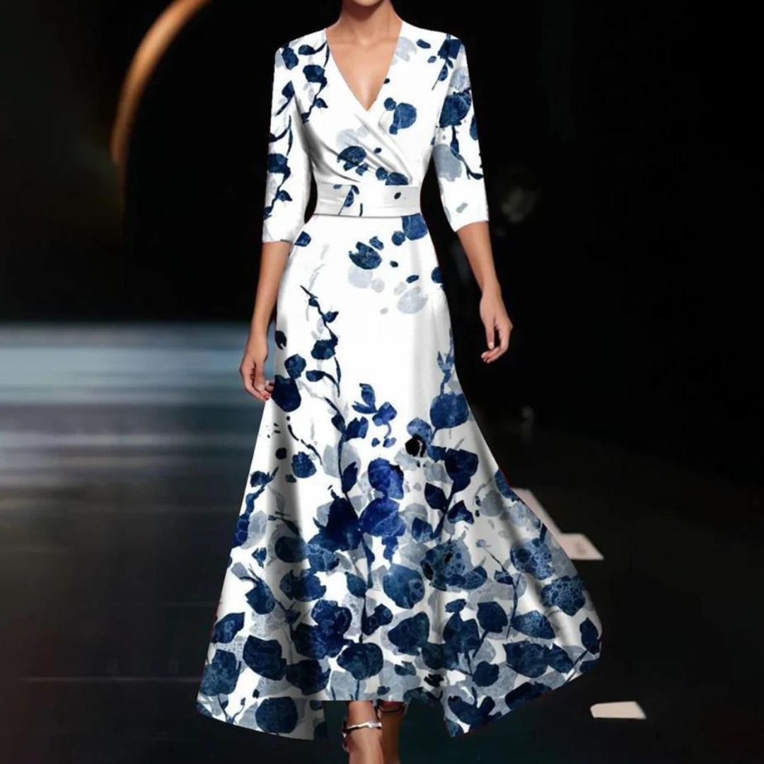 Yuna - Wrap dress with floral print